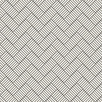 Vector seamless pattern. Repeating geometric elements. Stylish monochrome b.. 스톡 일러스트