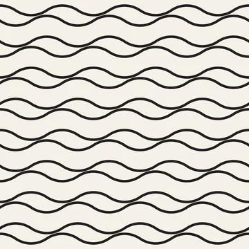 Vector seamless pattern. Repeating geometric elements. Stylish monochrome b.. Stock Illustration