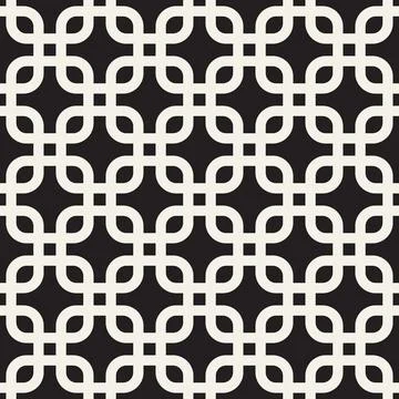 Vector seamless pattern. Repeating geometric elements. Stylish monochrome b.. Stockillustratie