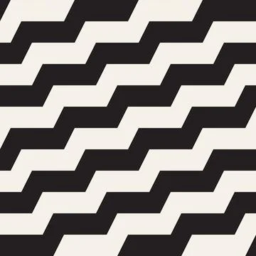 Vector seamless pattern. Repeating geometric elements. Stylish monochrome b.. 스톡 일러스트