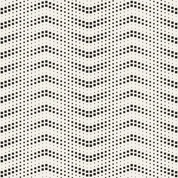 Vector seamless pattern. Repeating geometric elements. Stylish monochrome b.. Illustrazione stock