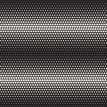 Vector seamless pattern. Repeating geometric elements. Stylish monochrome b.. Stock Illustration
