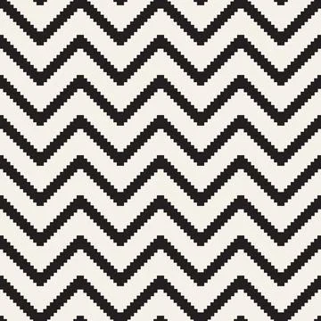 Vector seamless pattern. Repeating geometric elements. Stylish monochrome b.. 스톡 일러스트