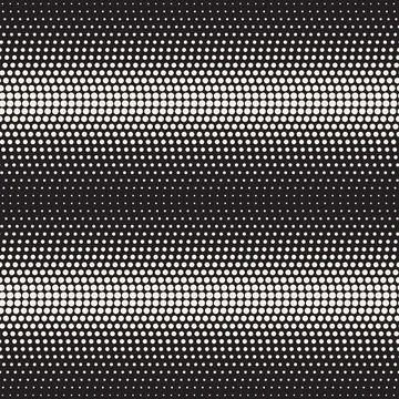 Vector seamless pattern. Repeating geometric elements. Stylish monochrome b.. Stock Illustration