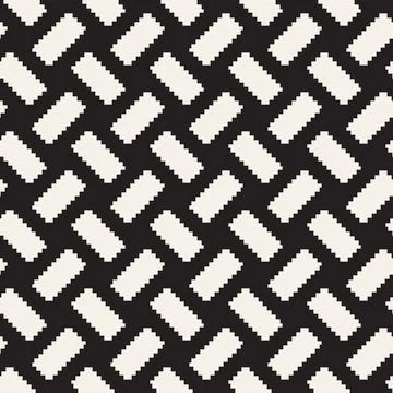 Vector seamless pattern. Repeating geometric elements. Stylish monochrome b.. 库存插图