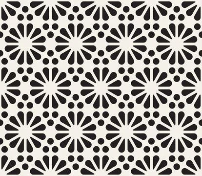 Vector seamless pattern. Repeating geometric elements. Stylish monochrome abs 库存插图