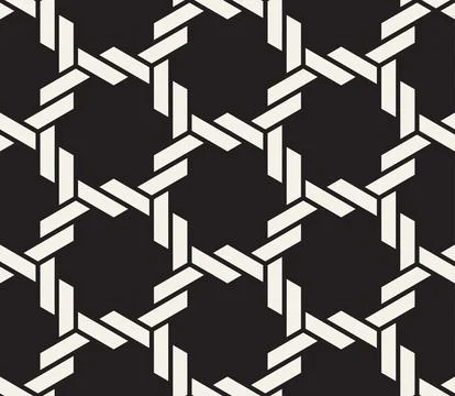 Vector seamless pattern. Repeating geometric elements. Stylish monochrome abs Illustrazione stock