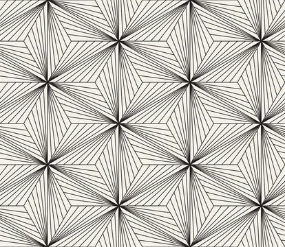 Vector seamless pattern. Repeating geometric elements. Stylish monochrome abs 库存插图