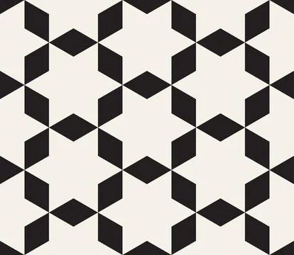 Vector seamless pattern. Repeating geometric elements. Stylish monochrome abs Stockillustratie