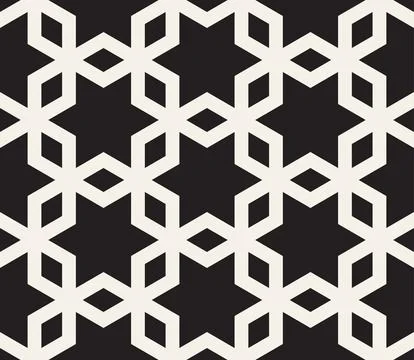 Vector seamless pattern. Repeating geometric elements. Stylish monochrome abs 库存插图