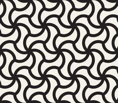 Vector seamless pattern. Repeating geometric elements. Stylish monochrome abs Illustrazione stock