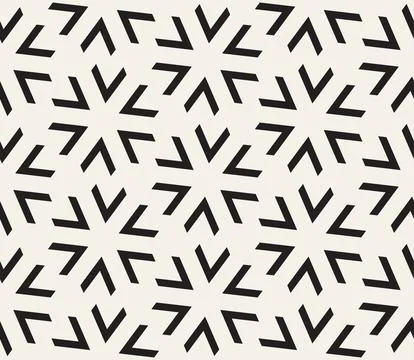 Vector seamless pattern. Repeating geometric elements. Stylish monochrome abs Stock Illustration