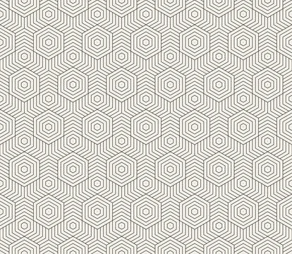Vector seamless pattern. Repeating geometric elements. Stylish monochrome abs Stock Illustration