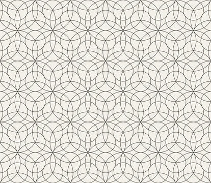 Vector seamless pattern. Repeating geometric elements. Stylish monochrome b.. 스톡 일러스트