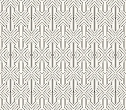 Vector seamless pattern. Repeating geometric elements. Stylish monochrome abs 库存插图