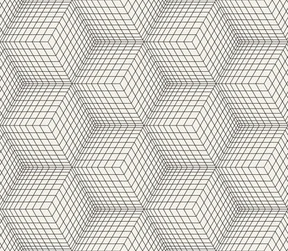 Vector seamless pattern. Repeating geometric elements. Stylish monochrome abs Illustrazione stock