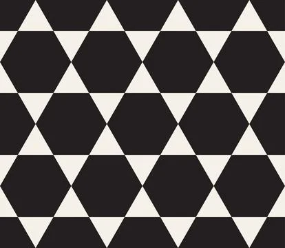 Vector seamless pattern. Repeating geometric elements. Stylish monochrome b.. 스톡 일러스트