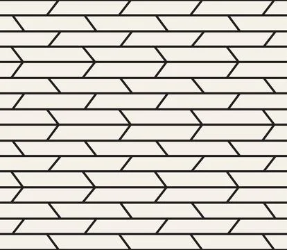 Vector seamless pattern. Repeating geometric elements. Stylish monochrome b.. 库存插图