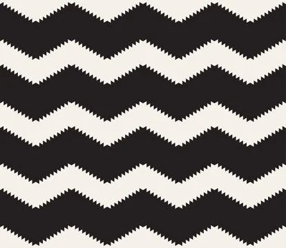 Vector seamless pattern. Repeating geometric elements. Stylish monochrome abs 库存插图