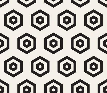 Vector seamless pattern. Repeating geometric elements. Stylish monochrome abs Illustrazione stock
