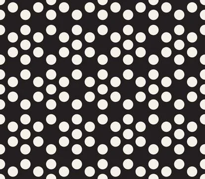 Vector seamless pattern. Repeating geometric elements. Stylish monochrome abs Illustrazione stock