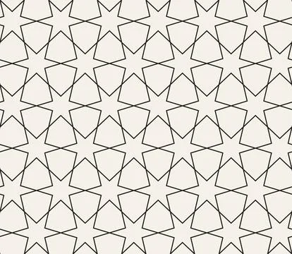 Vector seamless pattern. Repeating geometric elements. Stylish monochrome b.. 스톡 일러스트
