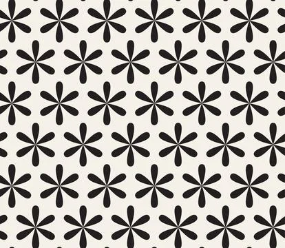 Vector seamless pattern. Repeating geometric elements. Stylish monochrome b.. 스톡 일러스트
