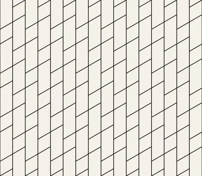 Vector seamless pattern. Repeating geometric elements. Stylish monochrome b.. Illustrazione stock