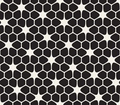 Vector seamless pattern. Repeating geometric elements. Stylish monochrome abs Illustrazione stock