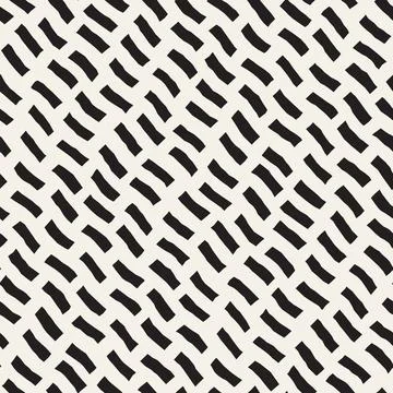 Vector seamless pattern. Repeating geometric elements. Stylish monochrome b.. 스톡 일러스트