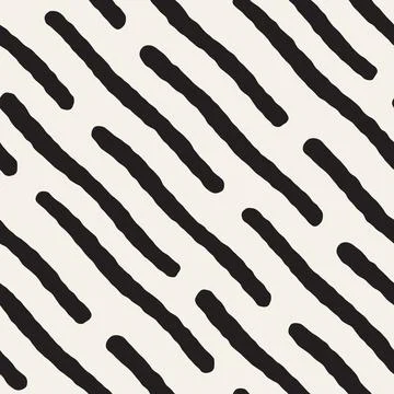 Vector seamless pattern. Repeating geometric elements. Stylish monochrome b.. Illustrazione stock