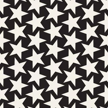 Vector seamless pattern. Repeating geometric elements. Stylish monochrome b.. Illustrazione stock