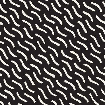 Vector seamless pattern. Repeating geometric elements. Stylish monochrome b.. 스톡 일러스트