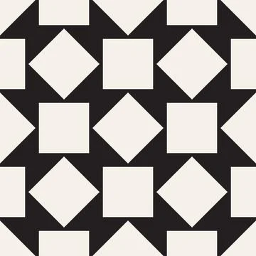 Vector seamless pattern. Repeating geometric elements. Stylish monochrome b.. Stockillustratie