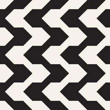 Vector seamless pattern. Repeating geometric elements. Stylish monochrome b.. 스톡 일러스트
