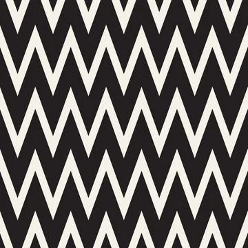 Vector seamless pattern. Repeating geometric elements. Stylish monochrome b.. 库存插图