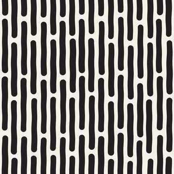 Vector seamless pattern. Repeating geometric elements. Stylish monochrome b.. Illustrazione stock