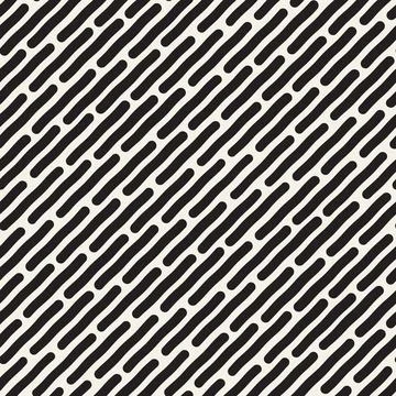 Vector seamless pattern. Repeating geometric elements. Stylish monochrome b.. Stock Illustration