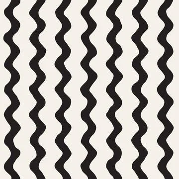 Vector seamless pattern. Repeating geometric elements. Stylish monochrome b.. Stock Illustration