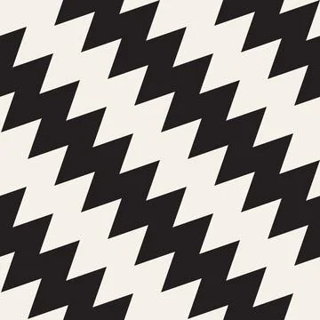 Vector seamless pattern. Repeating geometric elements. Stylish monochrome b.. 库存插图