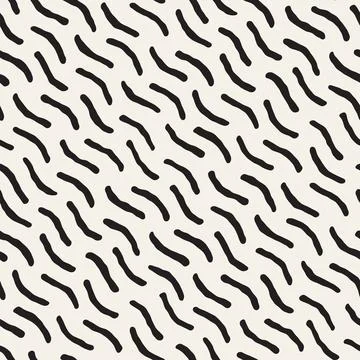 Vector seamless pattern. Repeating geometric elements. Stylish monochrome b.. 스톡 일러스트