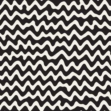 Vector seamless pattern. Repeating geometric elements. Stylish monochrome b.. Illustrazione stock