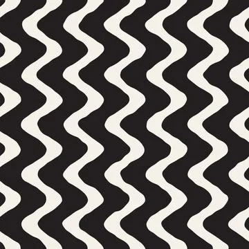 Vector seamless pattern. Repeating geometric elements. Stylish monochrome b.. 스톡 일러스트