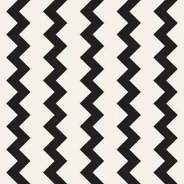 Vector seamless pattern. Repeating geometric elements. Stylish monochrome b.. Stock Illustration