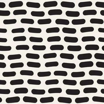 Vector seamless pattern. Repeating geometric elements. Stylish monochrome b.. 库存插图
