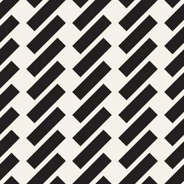Vector seamless pattern. Repeating geometric elements. Stylish monochrome b.. Illustrazione stock