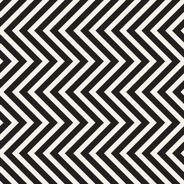 Vector seamless pattern. Repeating geometric abstract elements. Stylish monoc 库存插图