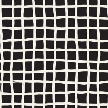 Vector seamless pattern. Repeating geometric abstract elements. Stylish monoc 스톡 일러스트