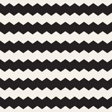 Vector seamless pattern. Repeating geometric abstract elements. Stylish monoc 스톡 일러스트