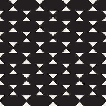 Vector seamless pattern. Repeating geometric abstract elements. Stylish monoc 스톡 일러스트